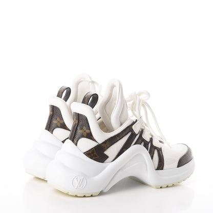 Louis Vuitton Patent Monogram LV Archlight Sneakers 36 White 4 of 8