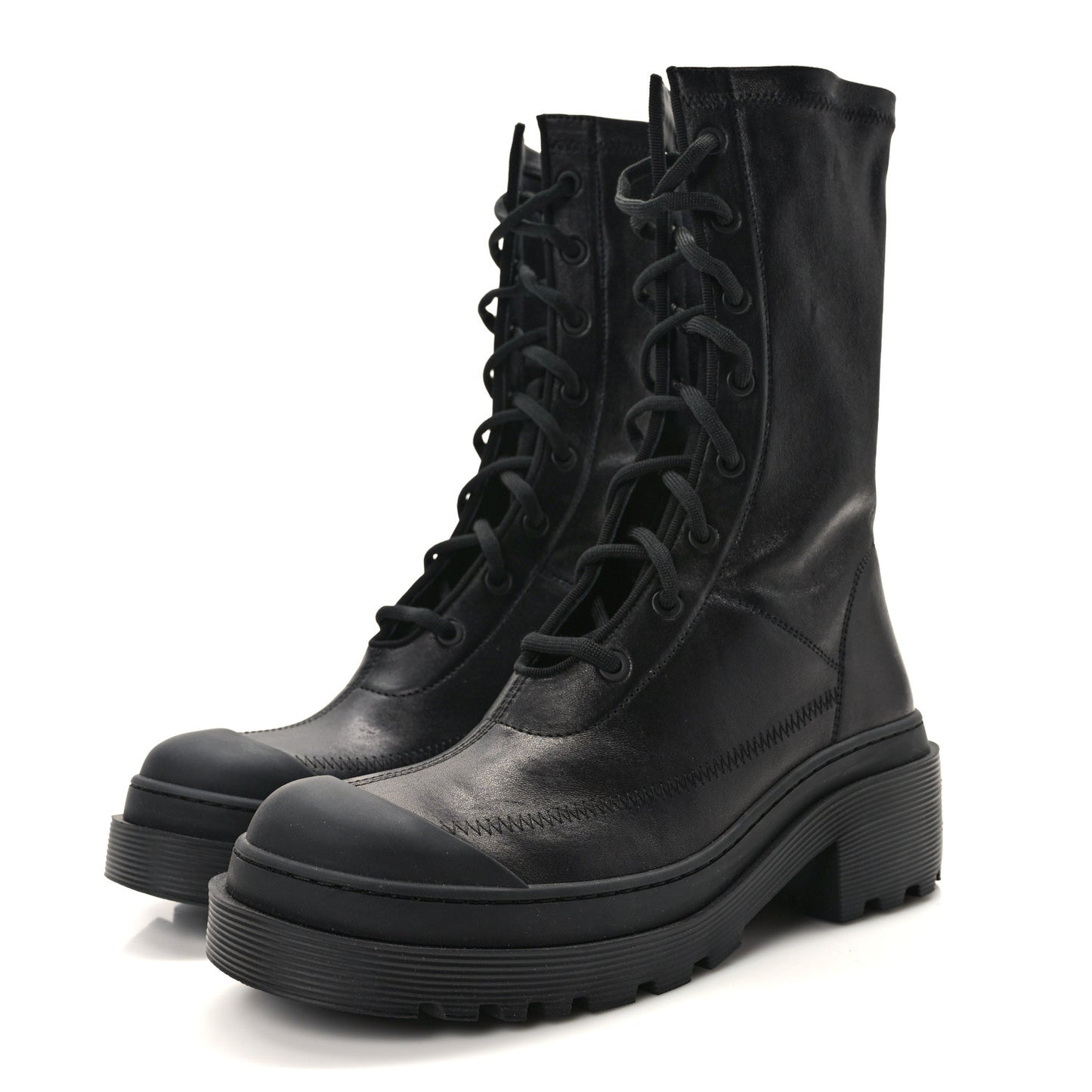 Nappa Stretch Dior Arcade Boots 37 Black
