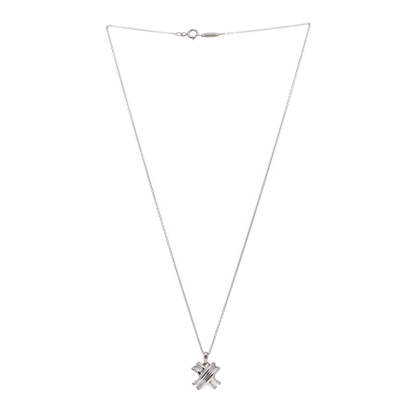 Sterling Silver Signature X Pendant Necklace