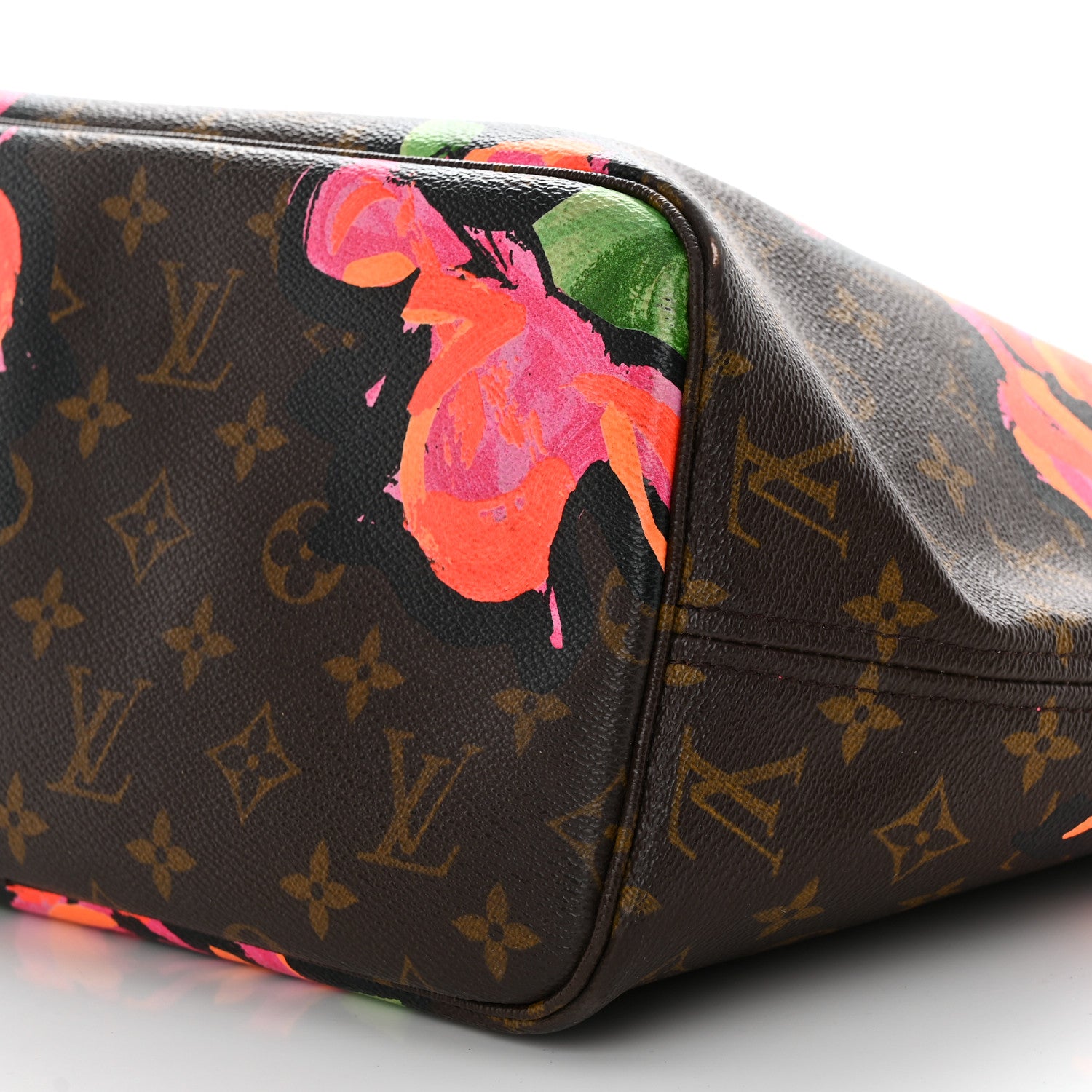 Louis Vuitton Monogram Roses Neverfull MM 9 of 14