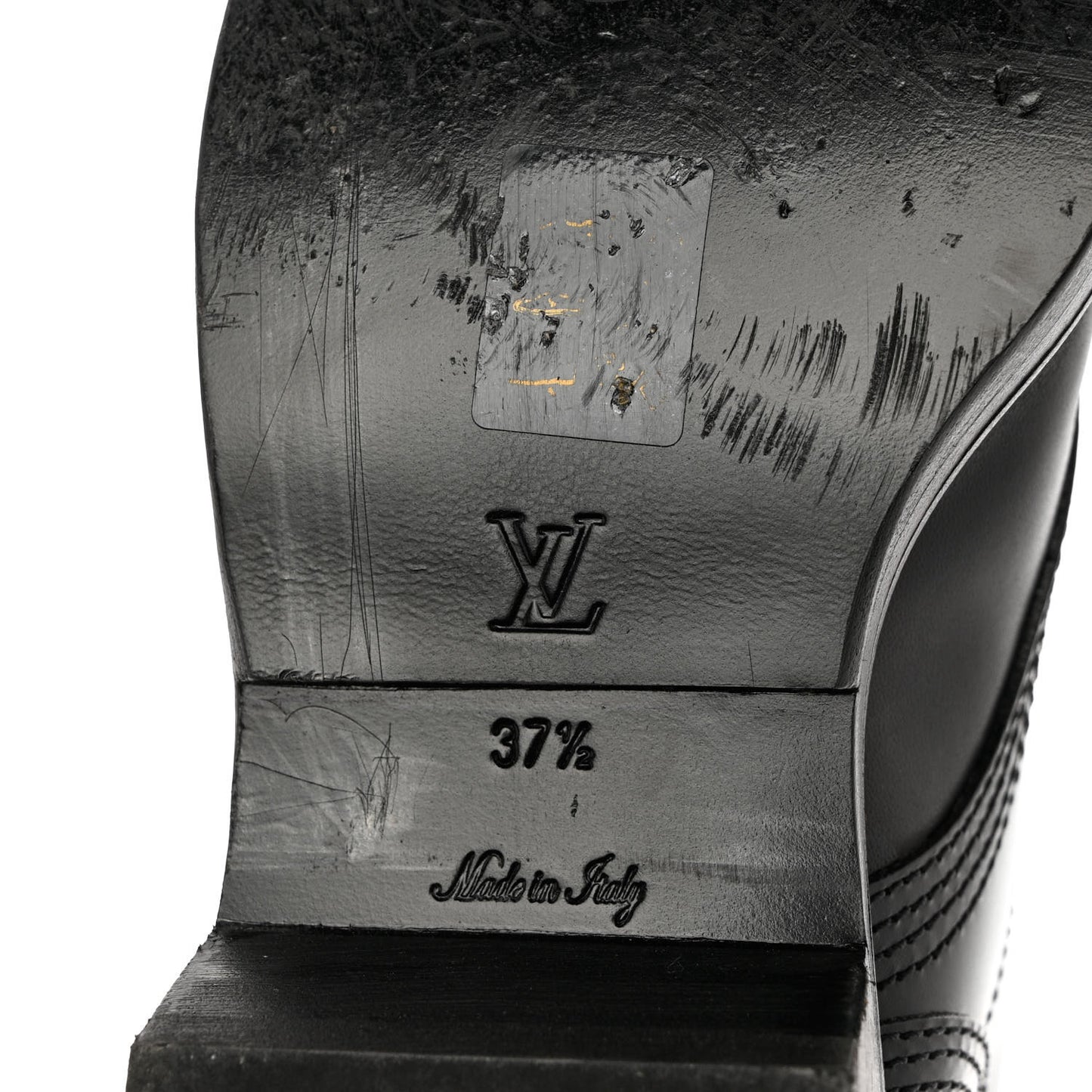 Calfskin Monogram Metropolis Flat Ranger Boots 37.5 Black