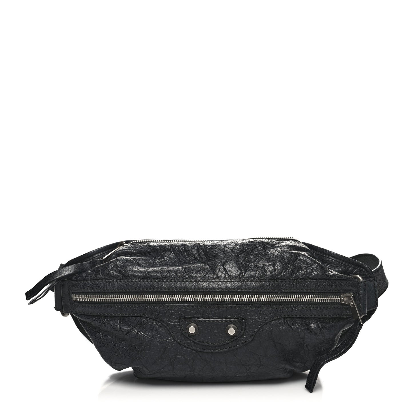 Lambskin Classic Hardware Neo Lift Hip Bag Black