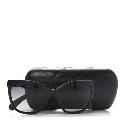 Chanel Acetate Quilted Polarized Butterfly CC Sunglasses 5288-Q Black 7 of 7