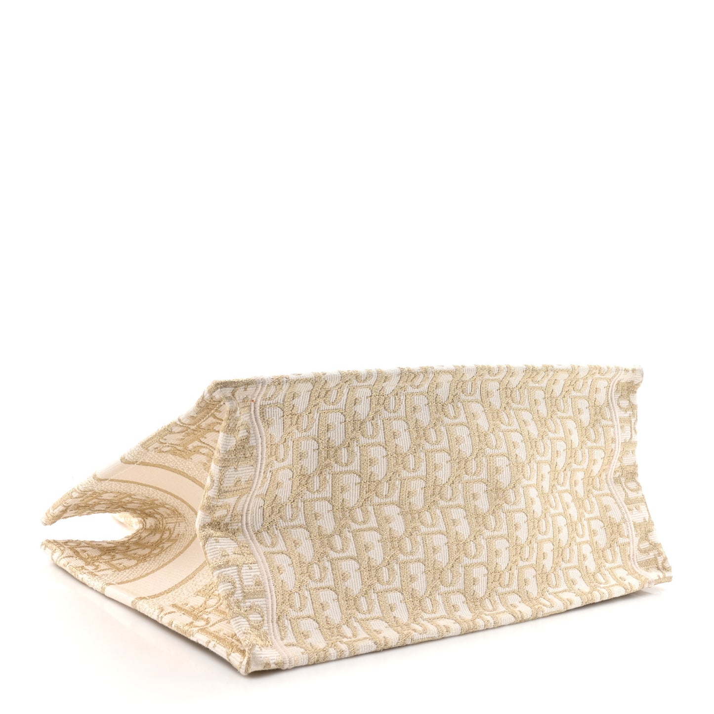 Oblique Medium Book Tote Gold Multicolor