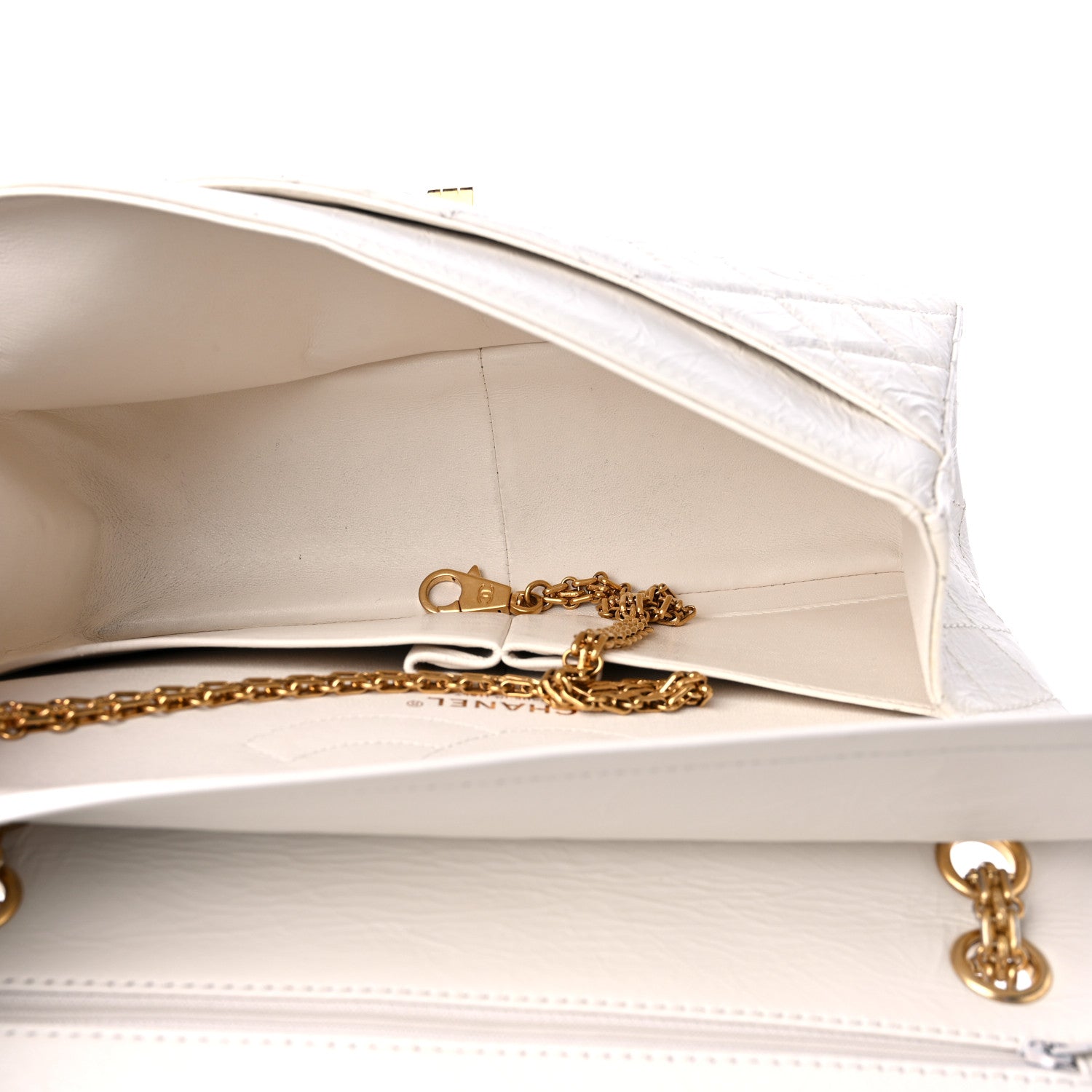 Chanel Aged Calfskin Quilted 2.55 Reissue 226 Flap White 5 of 11