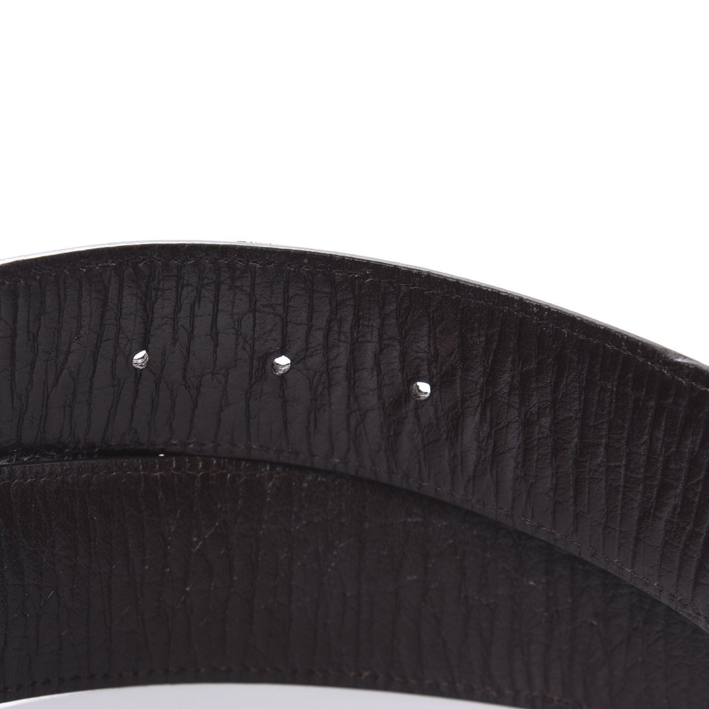 GG Plus Monogram Interlocking G Belt 80 32 Dark Brown