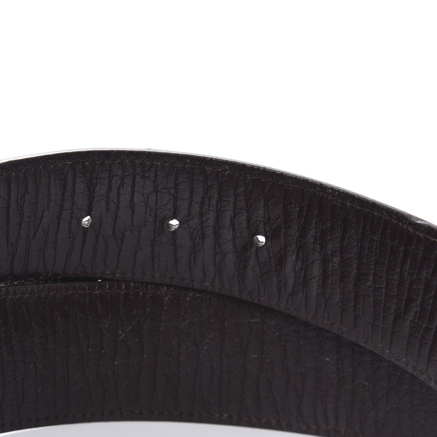 Gucci GG Plus Monogram Interlocking G Belt 80 32 Dark Brown 4 of 5