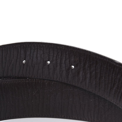 Gucci GG Plus Monogram Interlocking G Belt 80 32 Dark Brown 4 of 5
