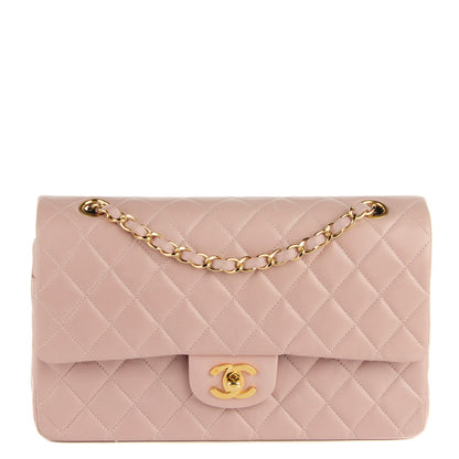 Chanel Lambskin Quilted Medium Double Medium Light Pink 1 of 9