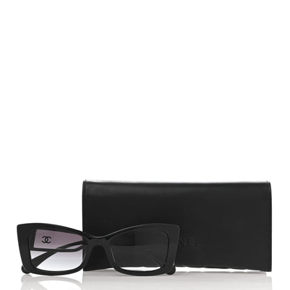 Chanel Acetate CC Rectangle Sunglasses 5430-A Black 8 of 8