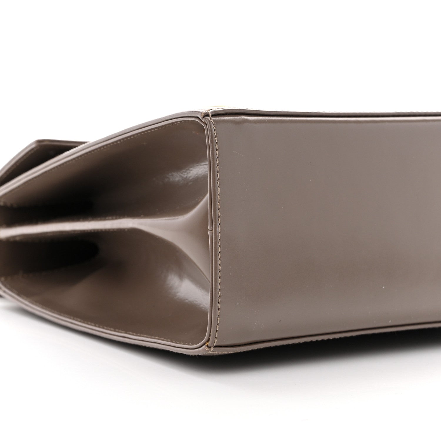 Salvatore Ferragamo Brushed Off Calfskin Small Iconic Top Handle Bag Grey 8 of 15