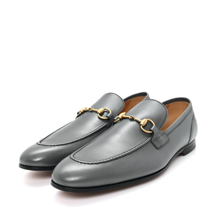 Gucci Calfskin Horsebit Mens Jordaan Loafers 11.5 Graphite Grey 4 of 10