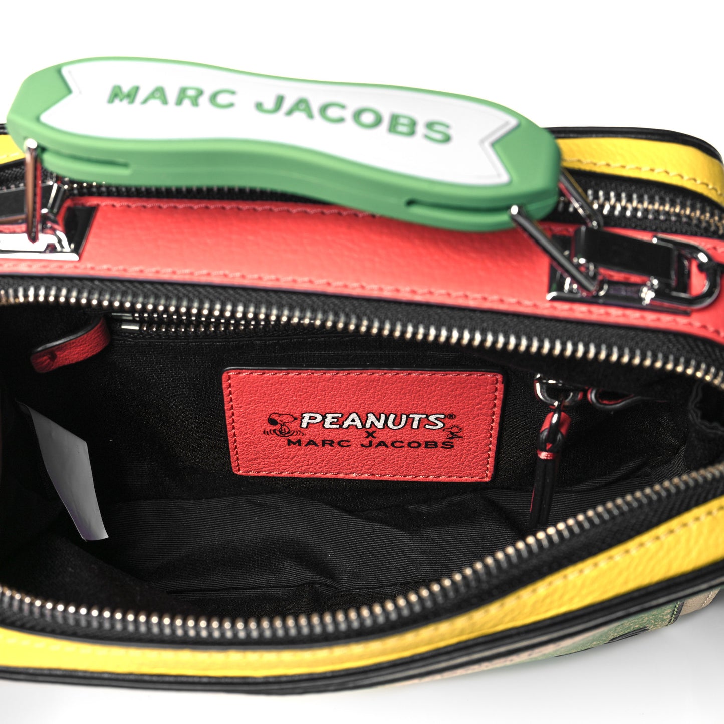 X Peanuts Calfskin The Box 20 Crossbody Yellow Multicolor