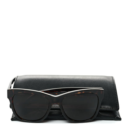 Chanel Acetate Runway Square Sunglasses 5380 Dark Tortoise 8 of 8