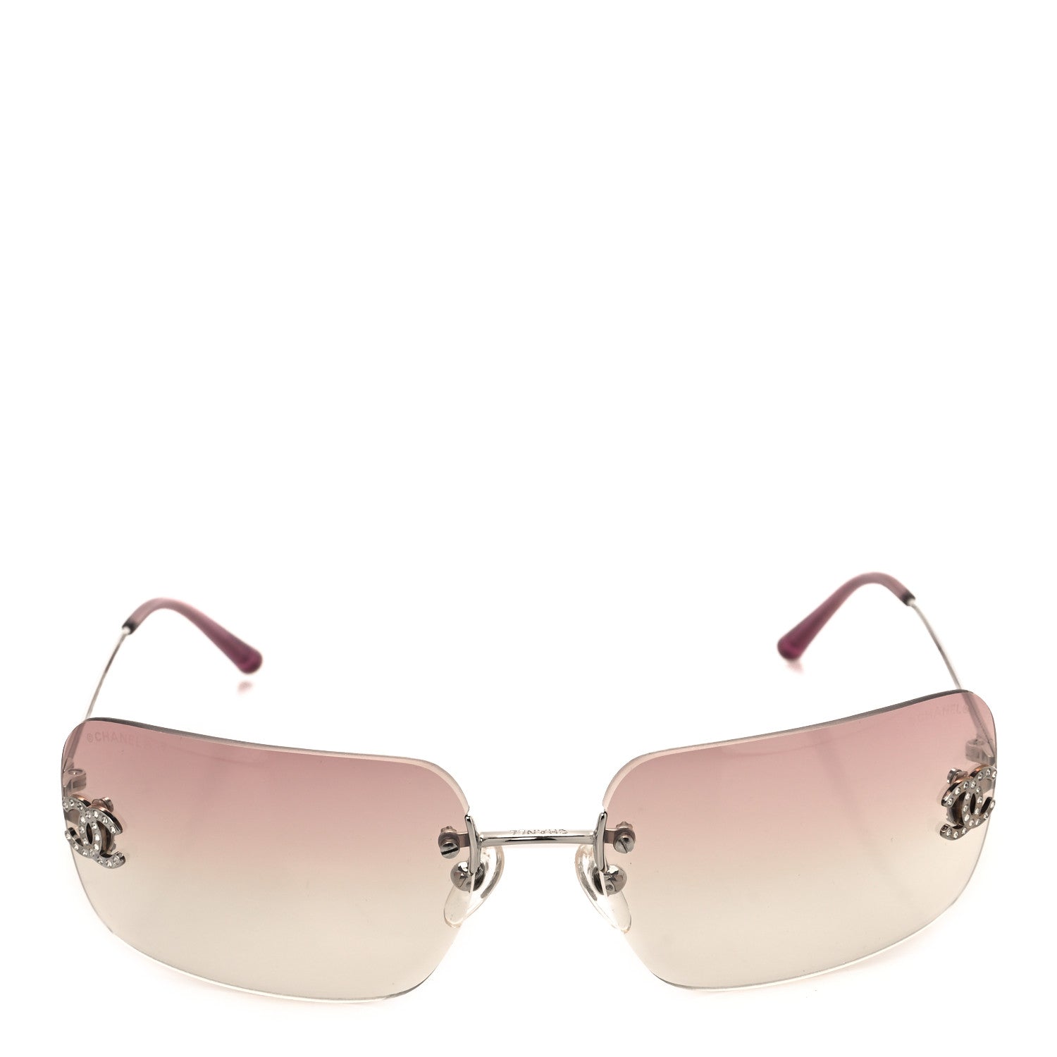 Chanel Metal CC Logo Sunglasses 4017-D Pink 2 of 7