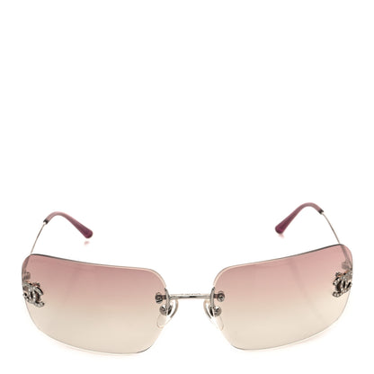 Chanel Metal CC Logo Sunglasses 4017-D Pink 2 of 7