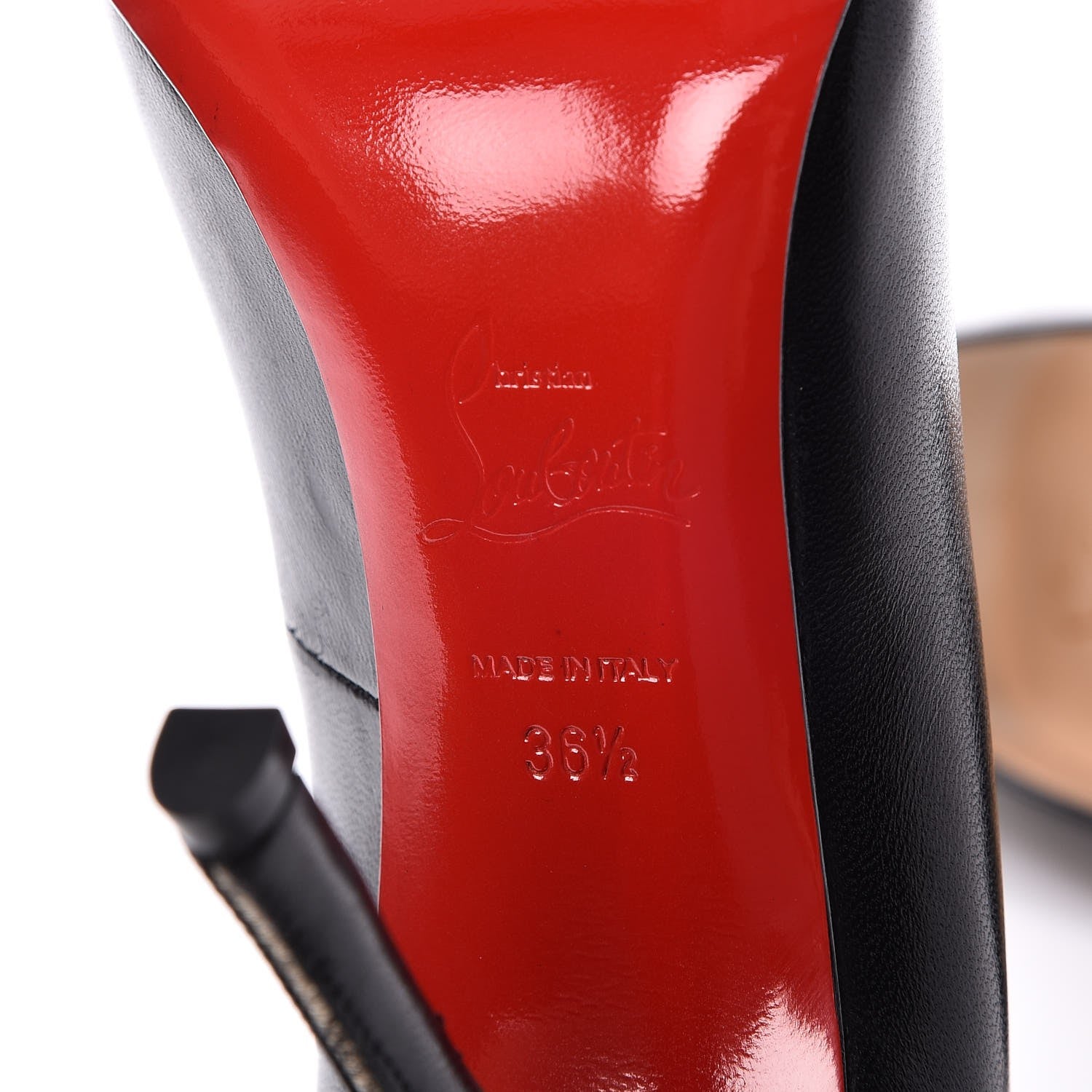 Christian Louboutin Nappa Very Gemma 100 Pumps 36.5 Black 6 of 8