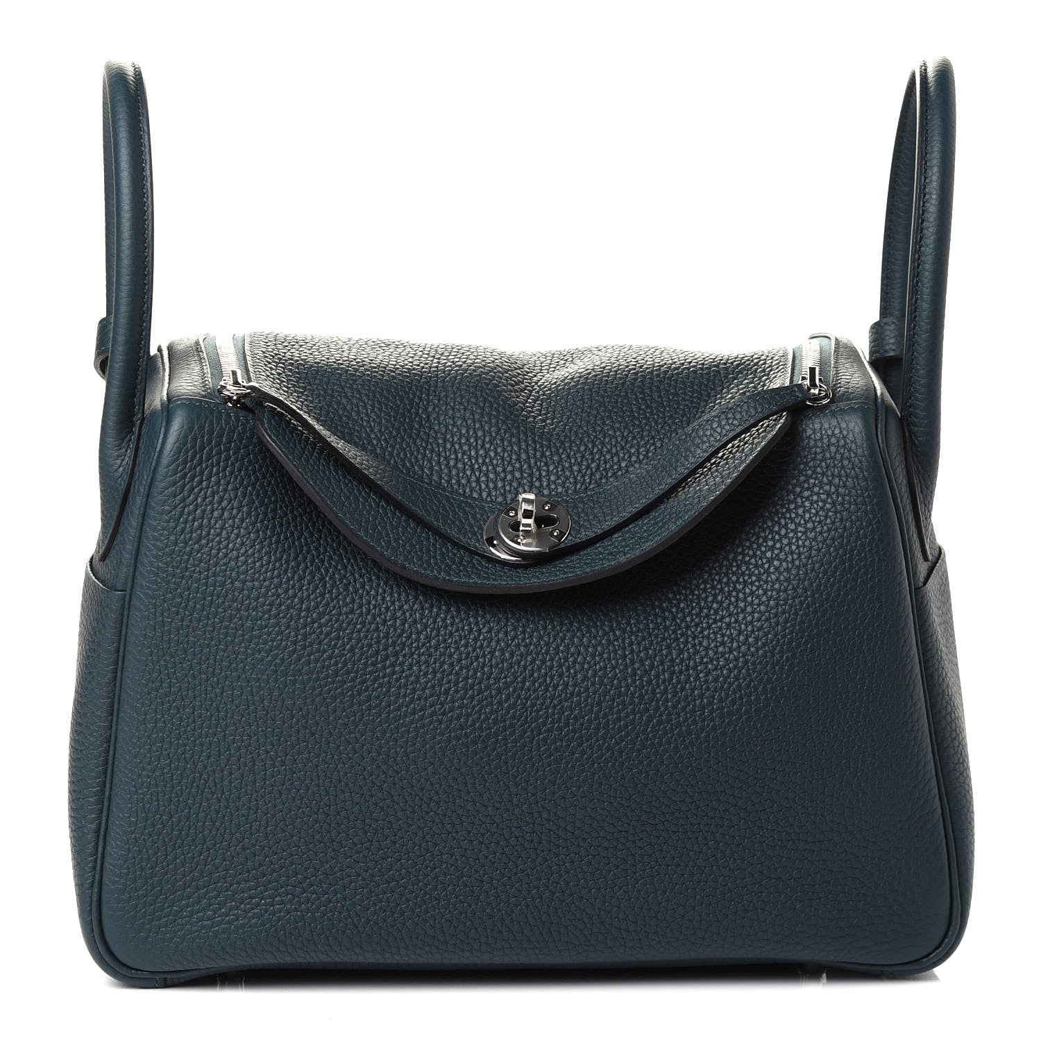 Hermes Taurillon Clemence Lindy 30 Vert Cypress 1 of 8