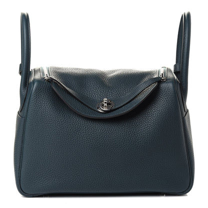 Hermes Taurillon Clemence Lindy 30 Vert Cypress 1 of 8