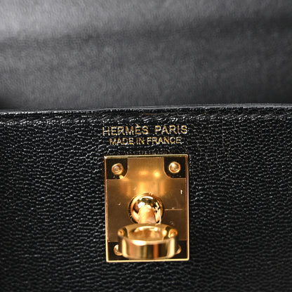 Hermes Chevre Chamkila Mini Kelly Sellier 20 Black 6 of 11