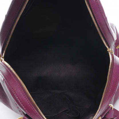 Saint Laurent Leather Oversized MUSE Black Cherry 5 of 7