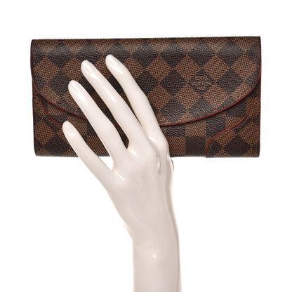 Louis Vuitton Damier Ebene Caissa Wallet Cherry 2 of 10