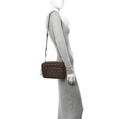 Burberry E-Canvas Monogram Camera Bag Bridle Brown 2 of 10