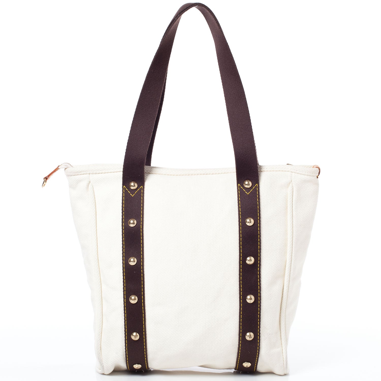 Louis Vuitton Toile Antigua Cabas MM Tote White 4 of 9