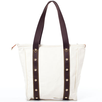 Louis Vuitton Toile Antigua Cabas MM Tote White 4 of 9