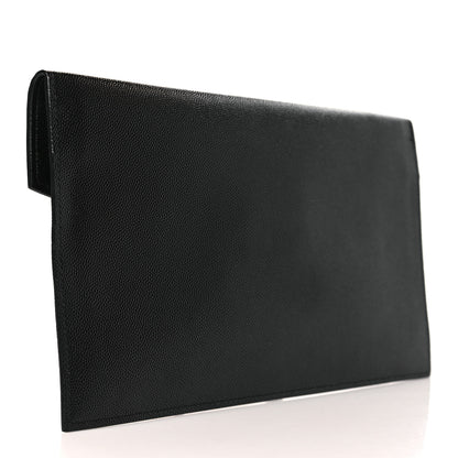 Saint Laurent Grain De Poudre Uptown Pouch Black 3 of 8
