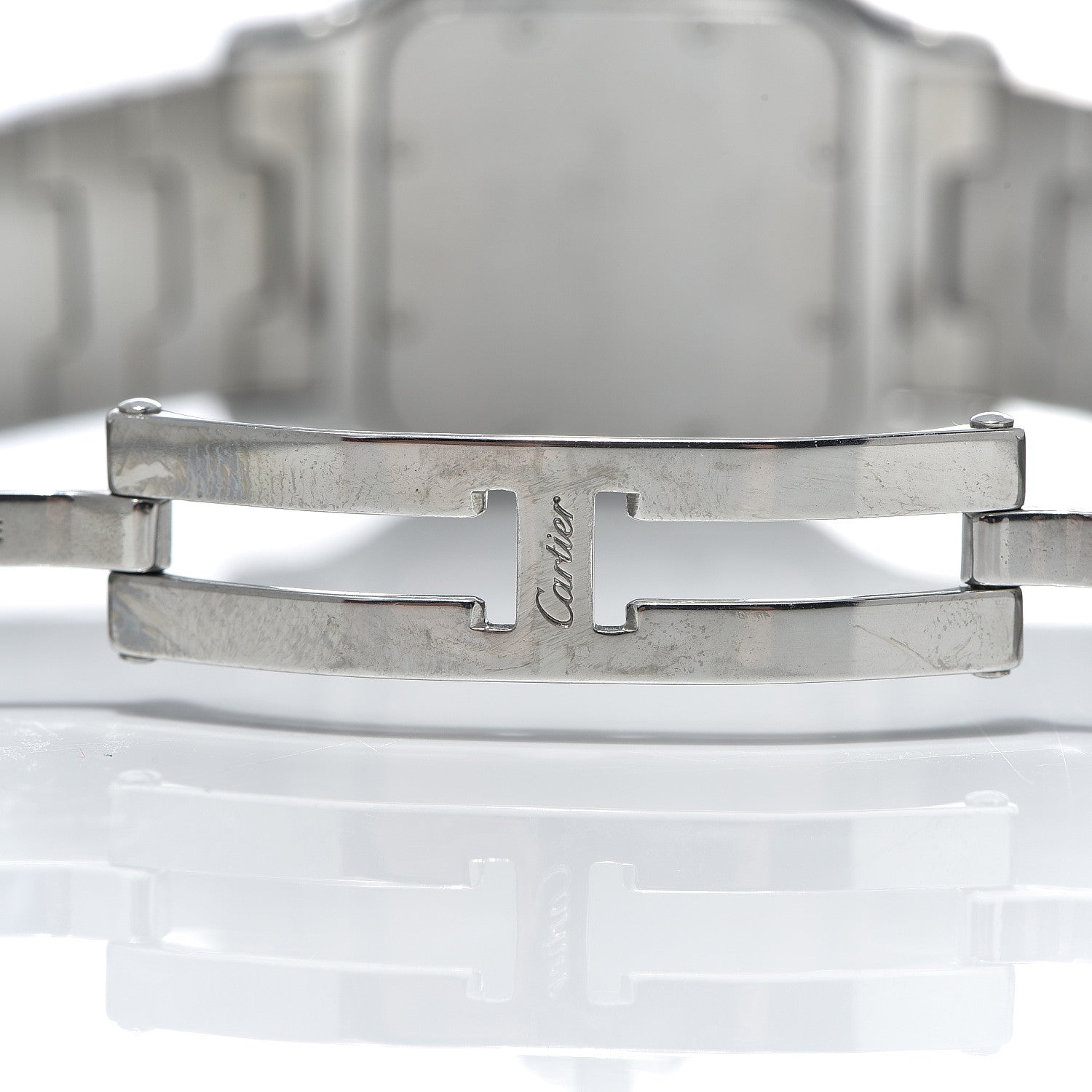 Cartier Stainless Steel 29mm Santos De Galbee Quartz Watch 7 of 10
