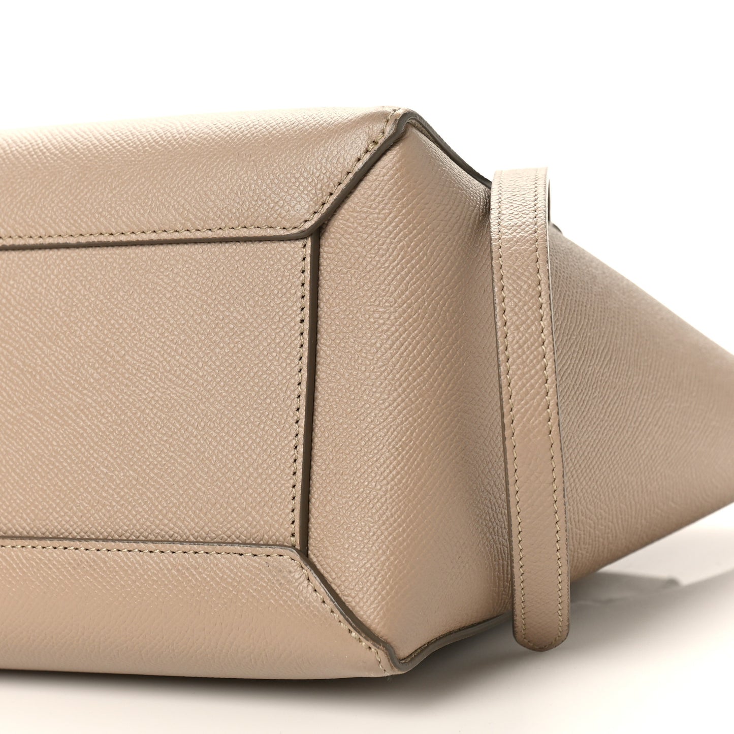 Grained Calfskin Nano Belt Bag Light Taupe