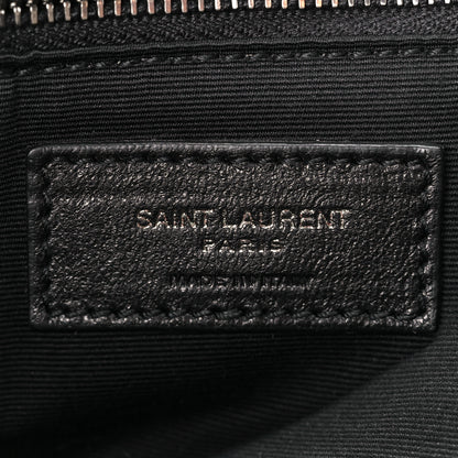 Saint Laurent Crinkled Calfskin Matelasse Monogram Medium Niki Chain Satchel Blanc Vintage 7 of 11