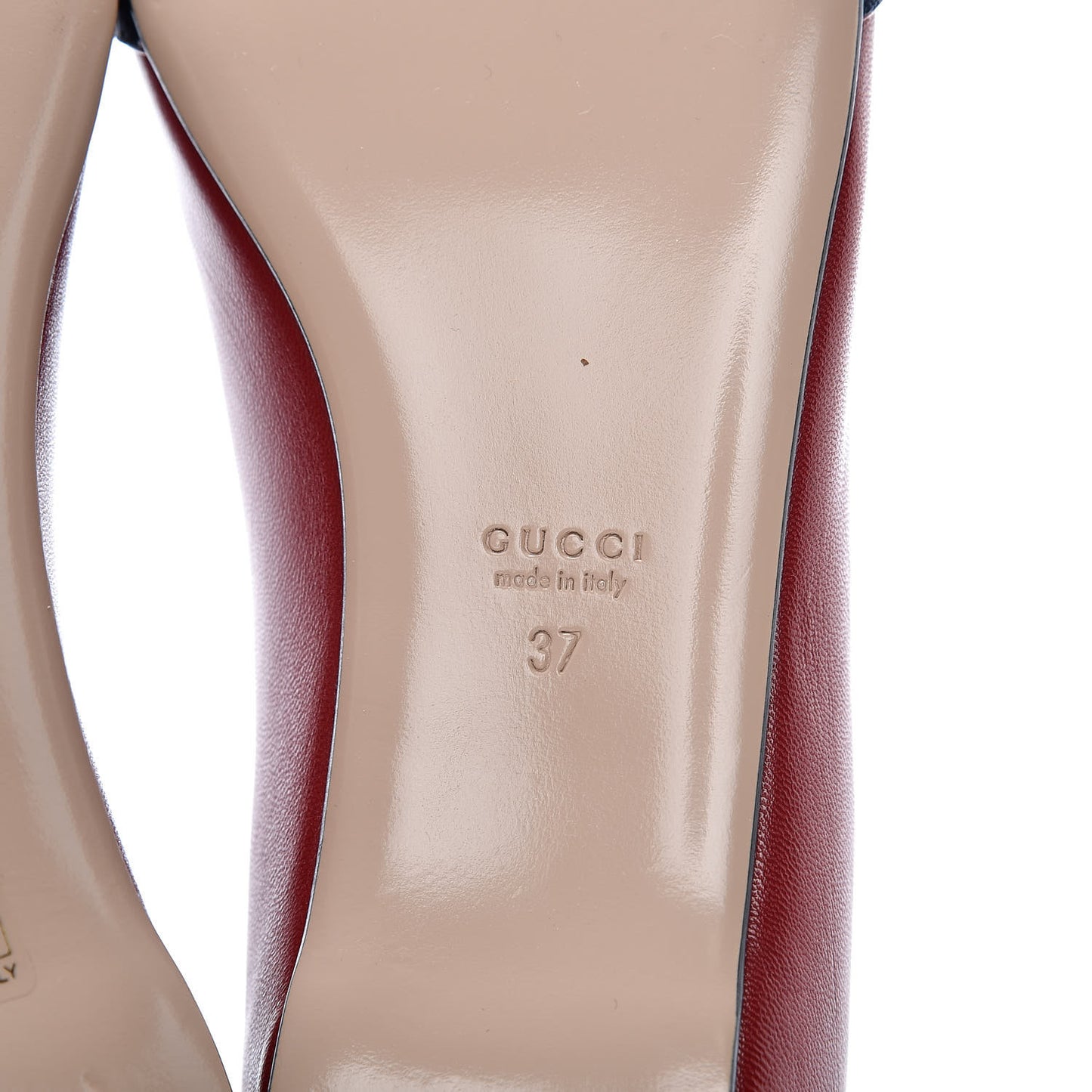 Calfskin Web Bow Ballerina Flats 37 Red