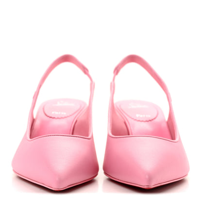 Christian Louboutin Nappa Sporty Kate Slingback 55 Pumps 38 Calipso 3 of 9