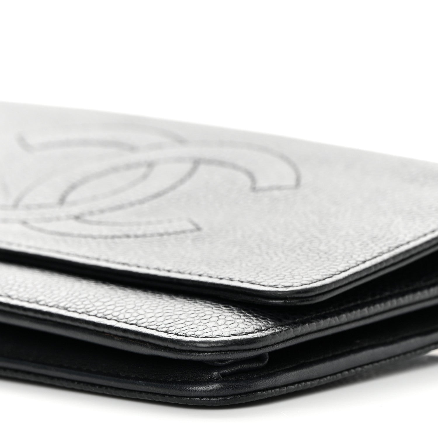 Chanel Caviar Timeless CC Wallet On Chain WOC Black 11 of 20