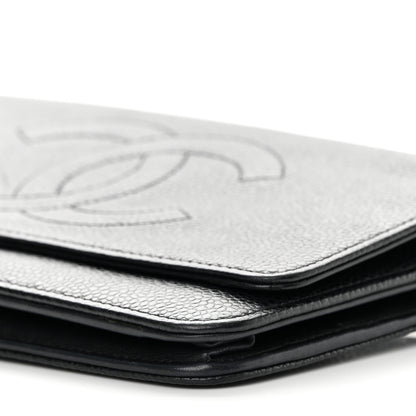 Chanel Caviar Timeless CC Wallet On Chain WOC Black 11 of 20