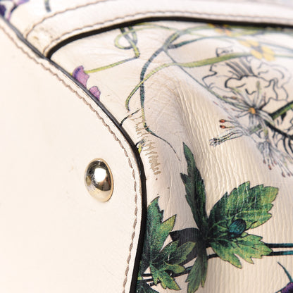 Gucci Calfskin Flora Infinity Medium Nice Tote Off White 21 of 21