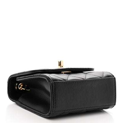 Chanel Lambskin Quilted Mini Trendy CC Clutch With Chain Black 4 of 10