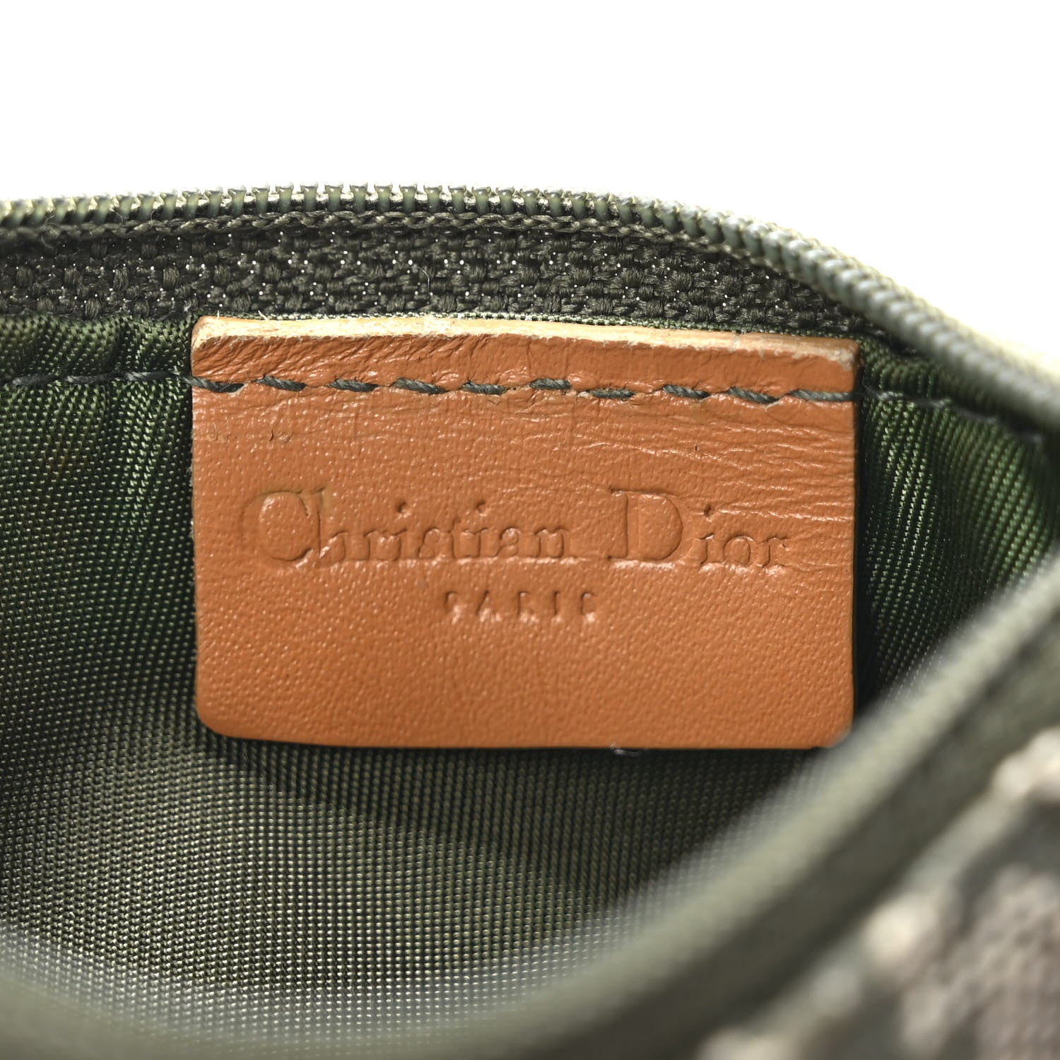 Christian Dior Monogram Saddle Coin Purse Green 6 of 6