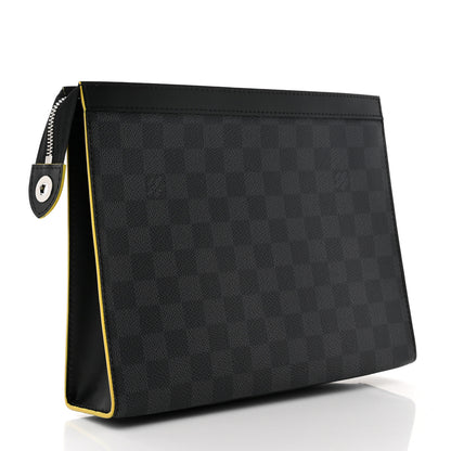 Louis Vuitton Damier Graphite Pochette Voyage MM Yellow 3 of 7