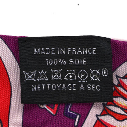 Hermes Silk Exposition Universelle Twilly Rouge Violet Jaune 4 of 4