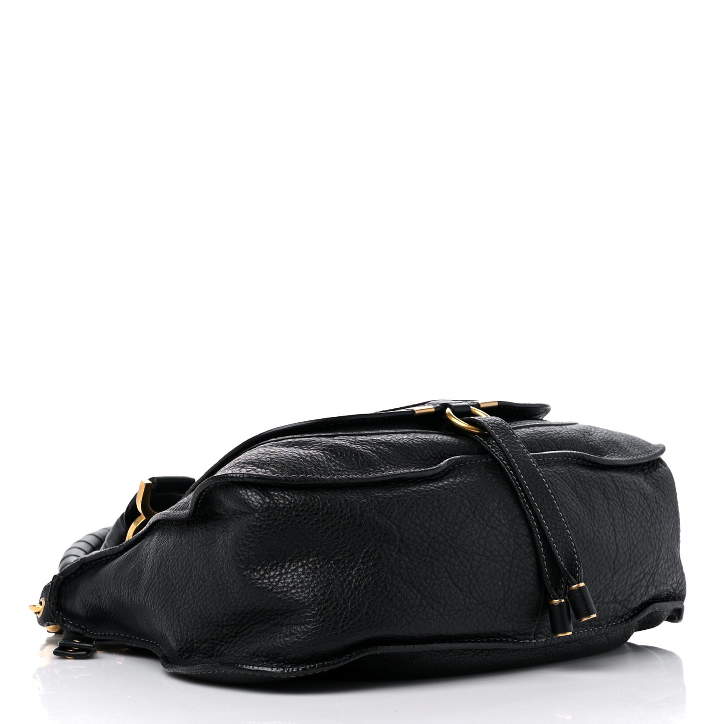 Calfskin Medium Marcie Satchel Black