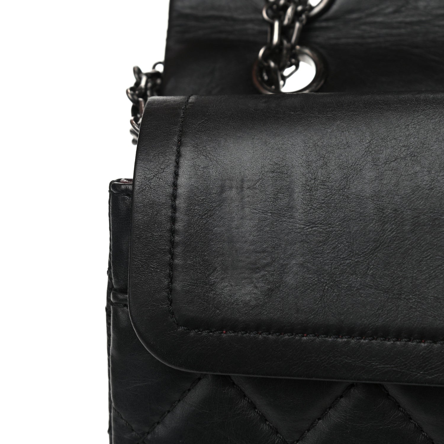 Chanel Aged Calfskin Quilted 2.55 Reissue 226 Flap Black 10 of 15