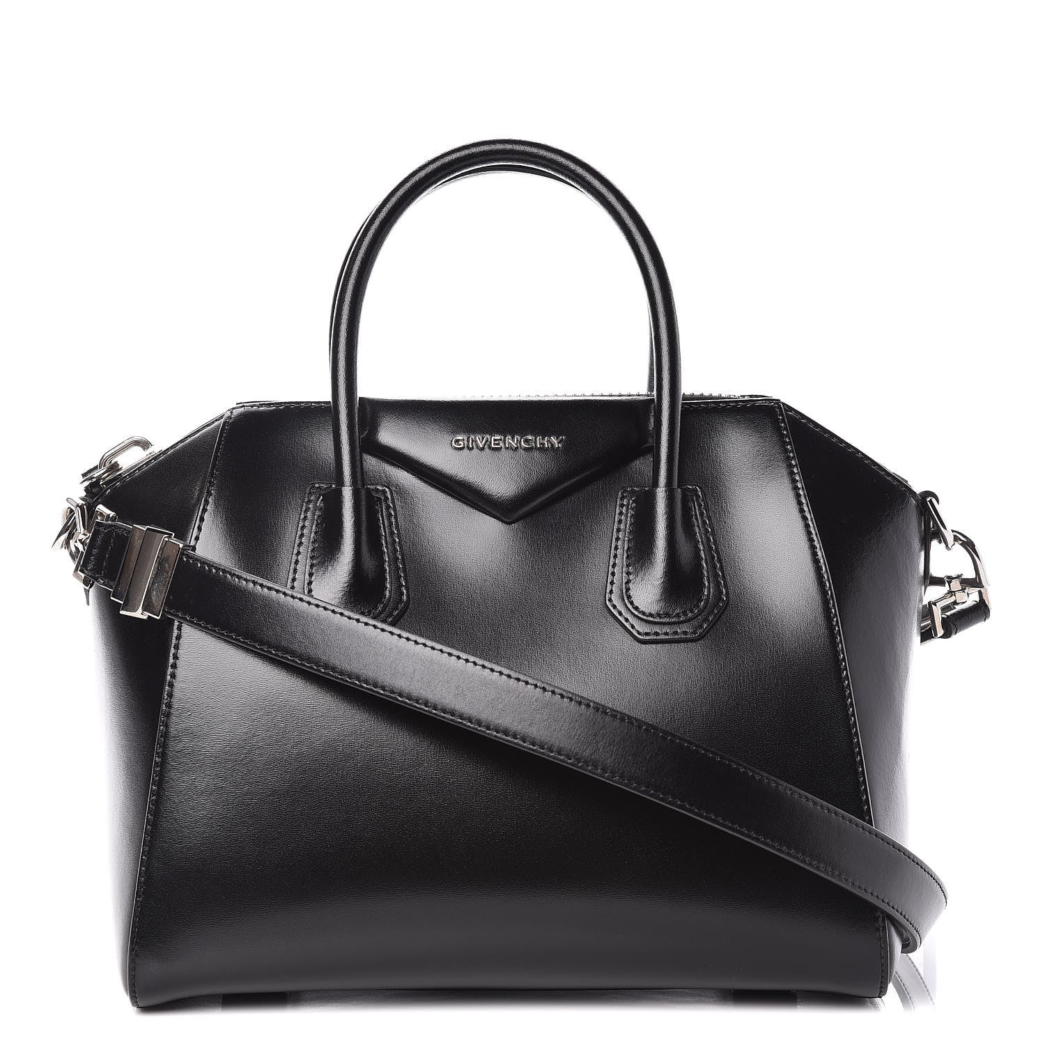 Givenchy Shiny Lord Calfskin Small Antigona Black 1 of 9