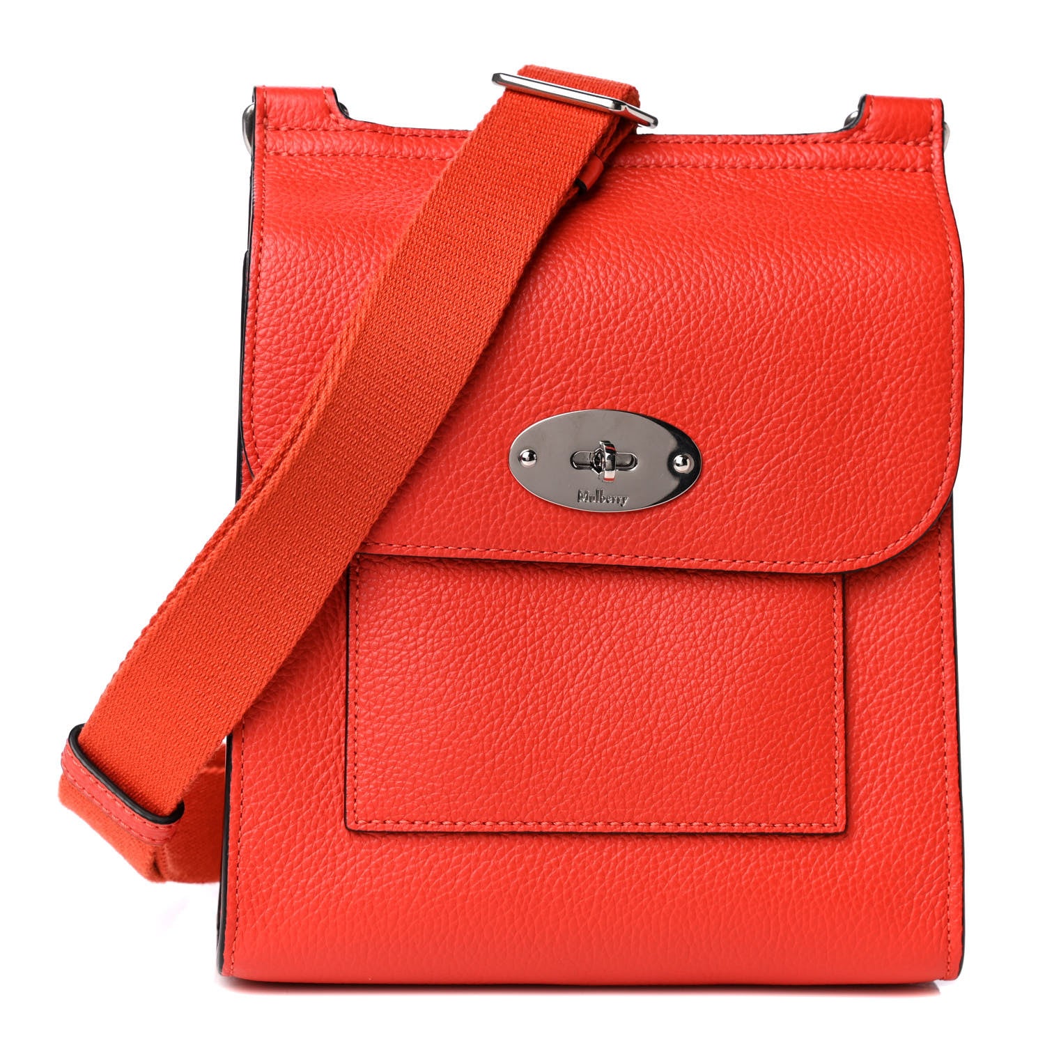 Mulberry Natural Grain Calfskin Antony Messenger Crossbody Orange 1 of 4