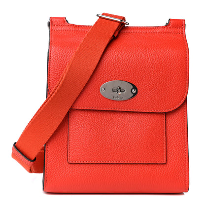 Mulberry Natural Grain Calfskin Antony Messenger Crossbody Orange 1 of 4