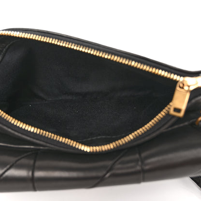 Saint Laurent Lambskin Patchwork Monogram Jamie Chain Wallet Black 6 of 10