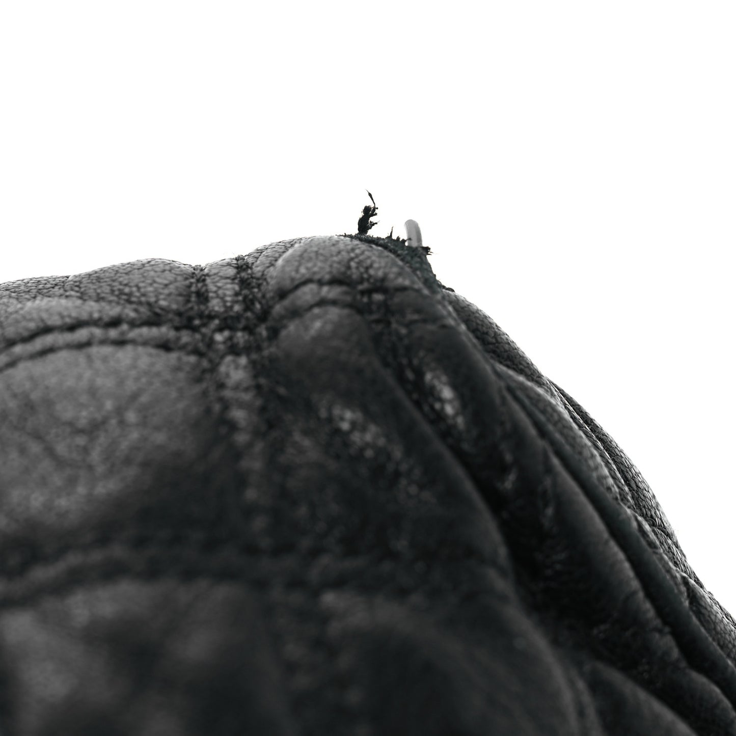 Calfskin Quilted Stam Black