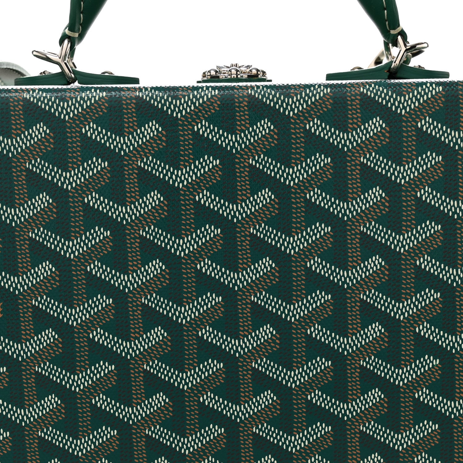 Goyard Goyardine Grand Hotel Trunk Bag Green 7 of 10